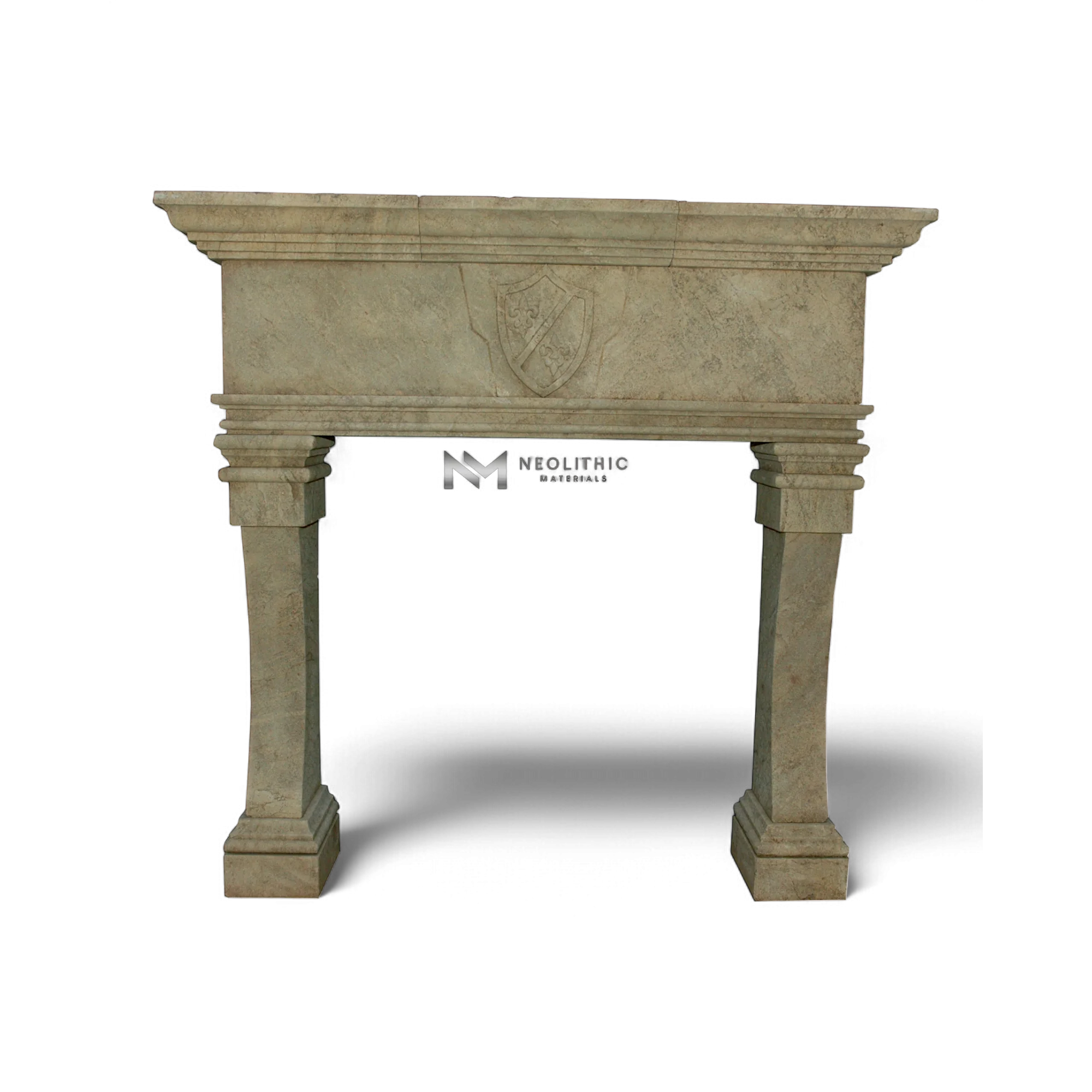 Limestone Fireplace Mantel